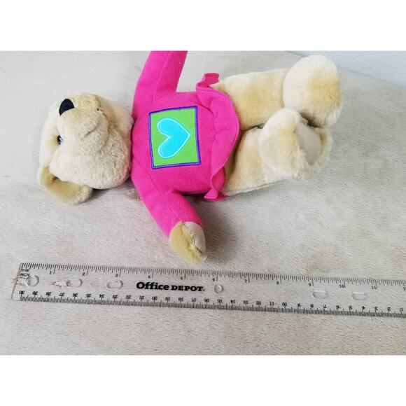 Hallmark Kiss Kiss Teddy Bears Heart Magnetic Nose 10" Stuffed Plush Toys Vtg - Picture 12 of 12